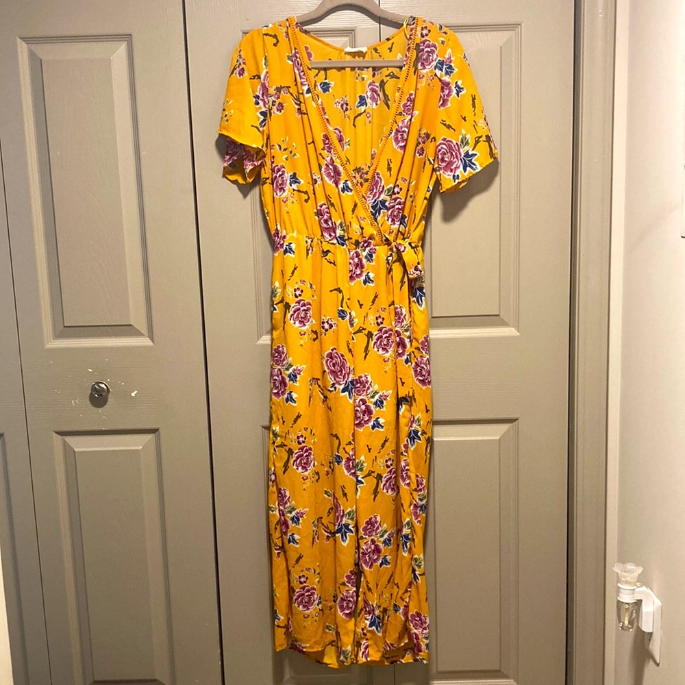 Sienna sky yellow jumpsuit